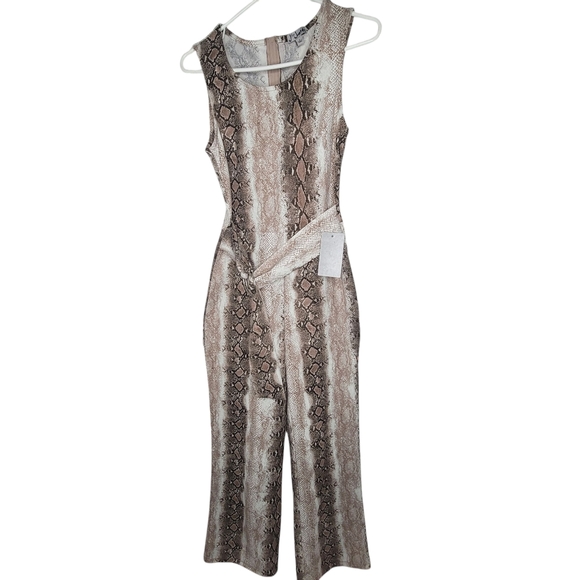 Snake print jumpsuit Sz SMALL - Picture 1 of 13